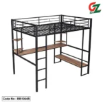 bunk bed with desk sofa