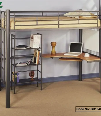 Steel bunk bed with bunk bed