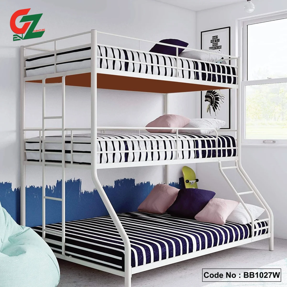 Bunk-Beds-with-Built-In-Shelves-and-Storage-Solutions