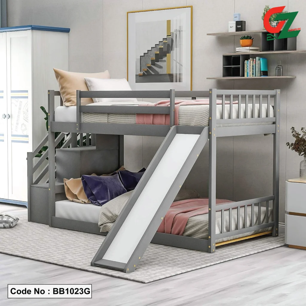 slider with bunk bed
