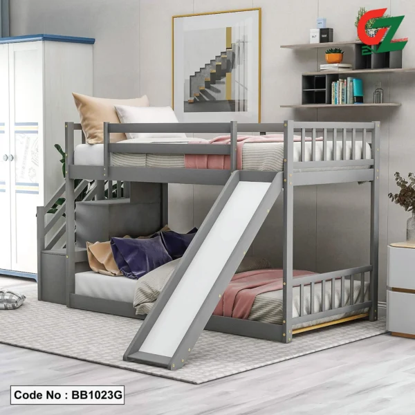 slider with bunk bed