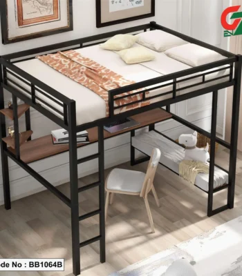 bunk bed with desk