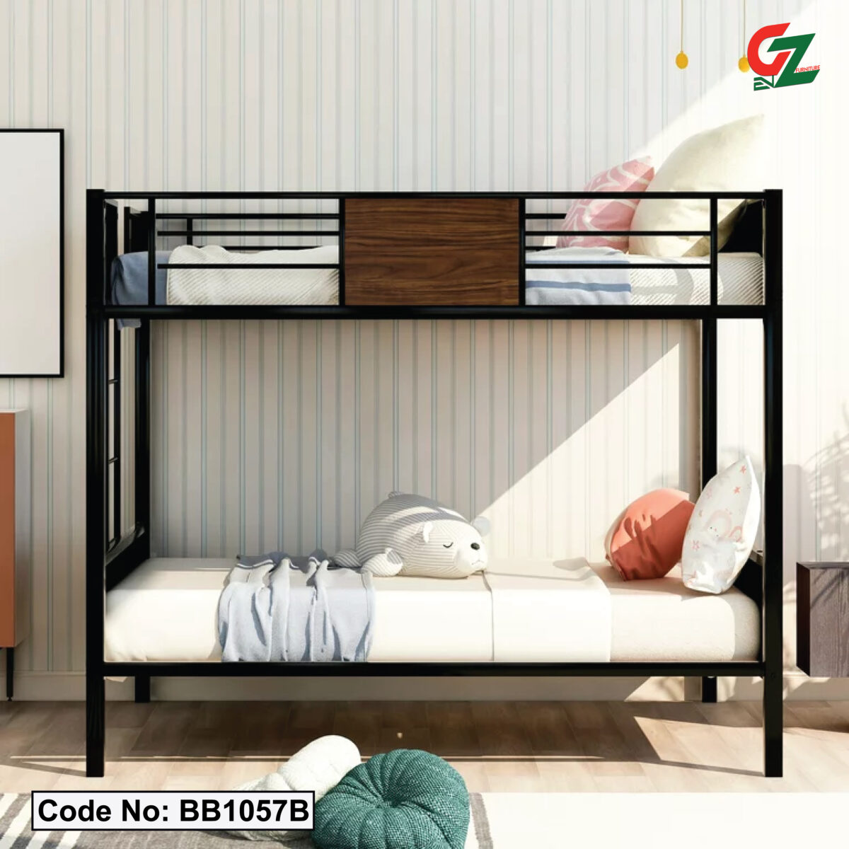 Modern Single Steel Bunk Bed