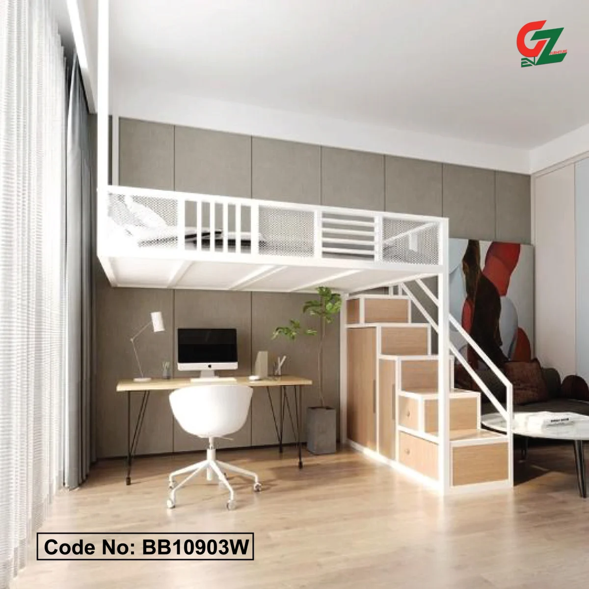 Stylish Modern Homes Loft Bunk Bed
