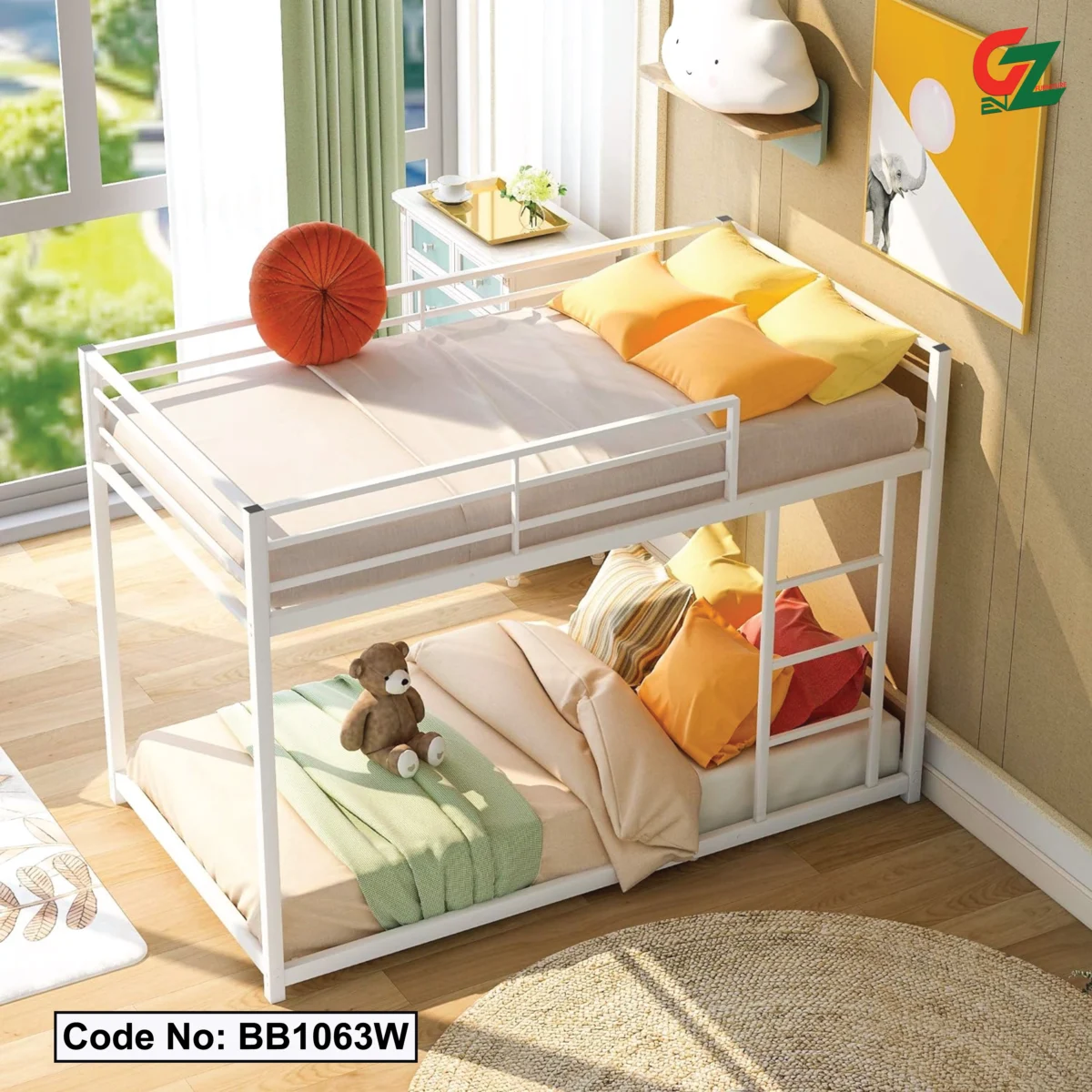Modern Low Height Single Bunk Bed