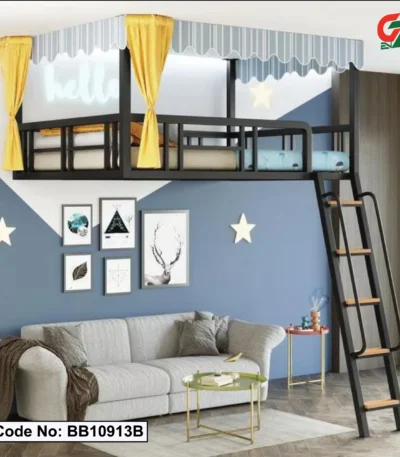Home Wall Hanging Iron Small Loft Bed Multifunctional Creative Space Saving