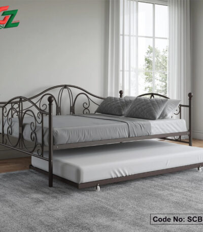 Steel sofa cum bed