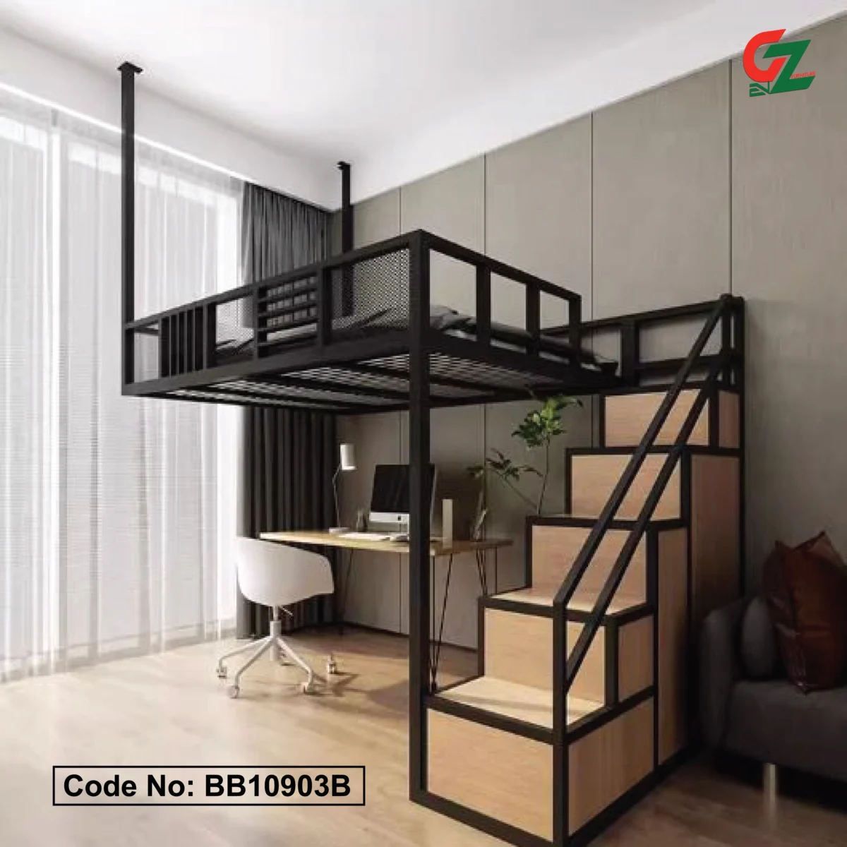 Modern Homes Loft Bunk Bed