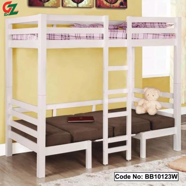 MS Steel Bunk Bed with Desk
