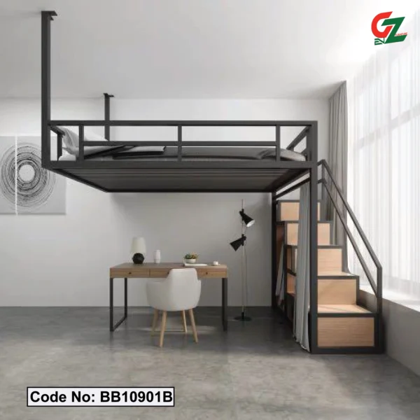 Modern Industrial Loft Bunk Bed