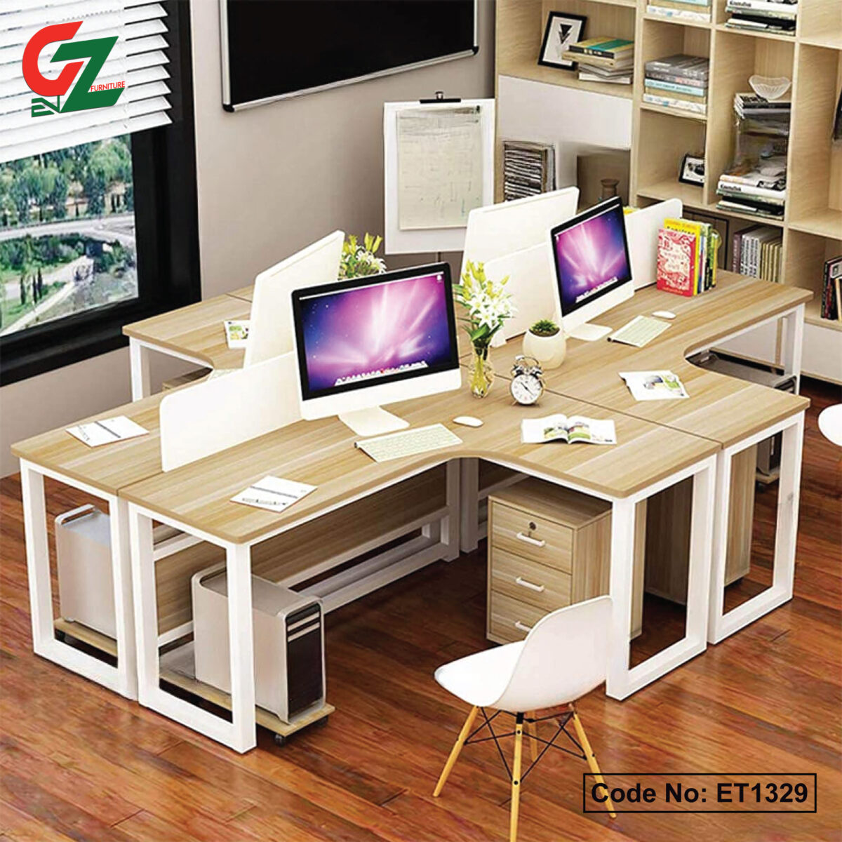 Simple Design L-Shaped Desk for Home & Office